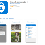 Image of MS Authenticator in app store